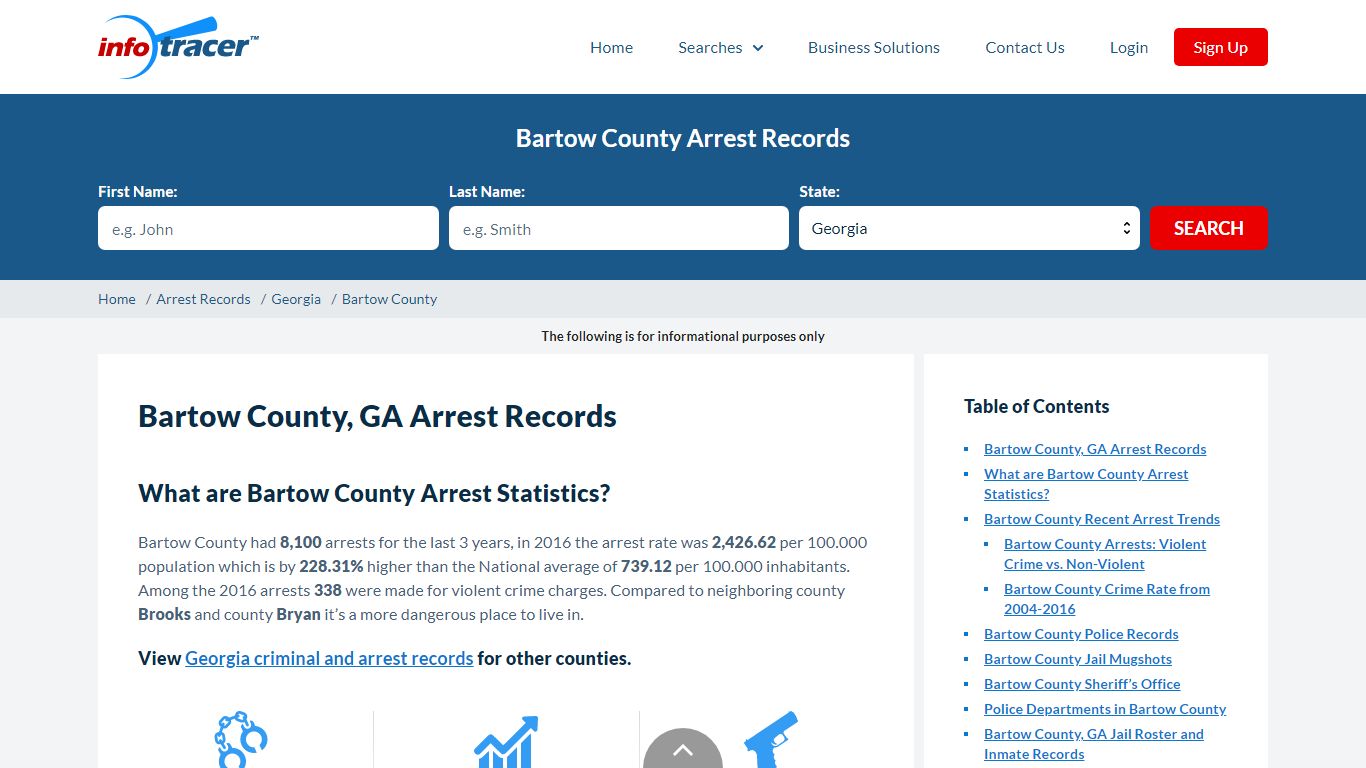 Bartow County, GA Arrests, Mugshots & Jail Records - InfoTracer